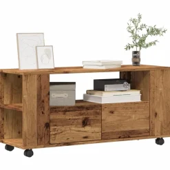 vidaXL Meuble TV avec roulettes bois d'ingénierie