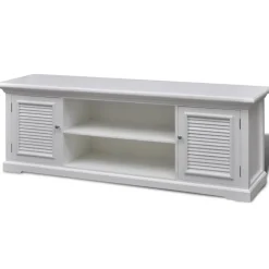 Meubles Tv-vidaXL Meuble TV Blanc Bois