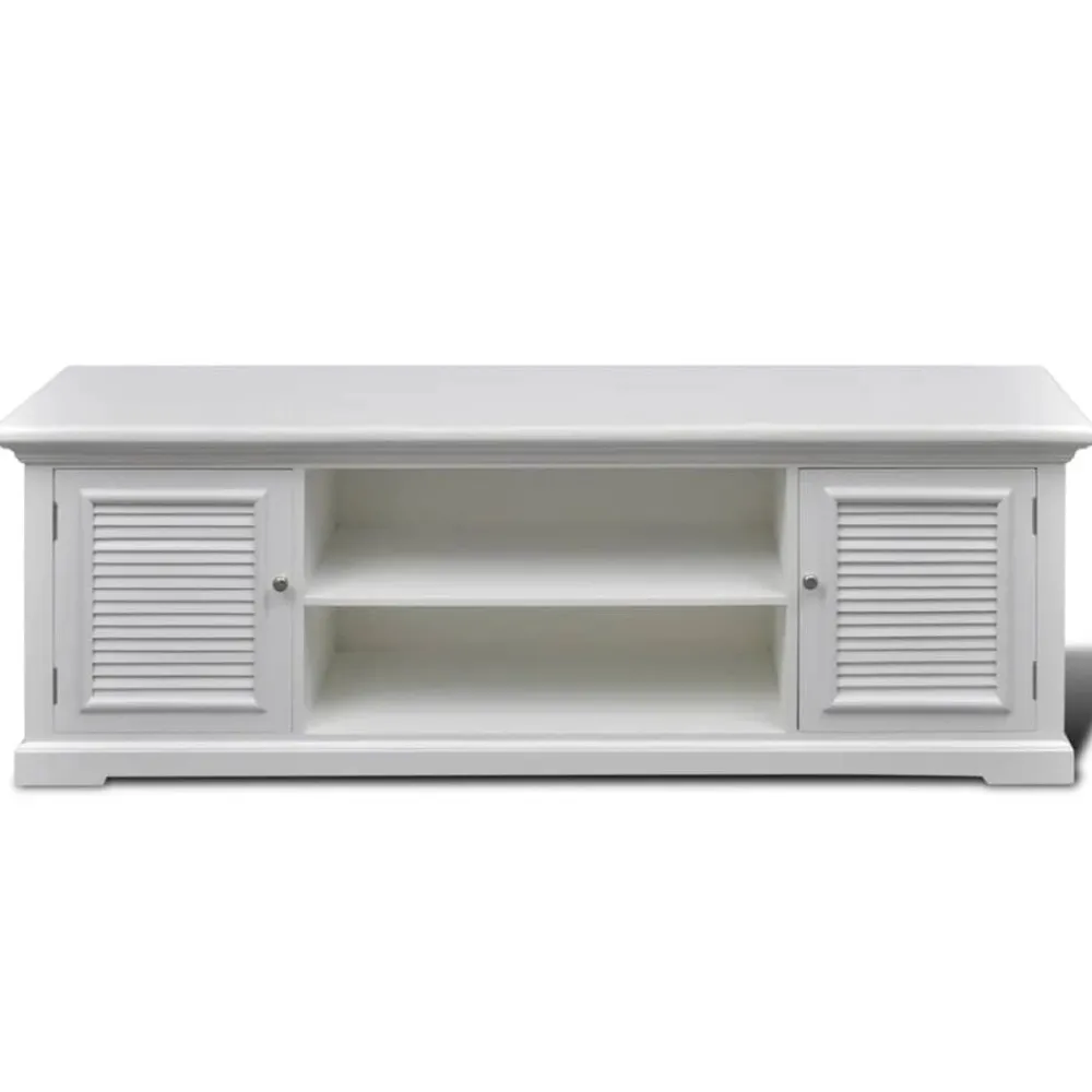 Meubles Tv-vidaXL Meuble TV Blanc Bois