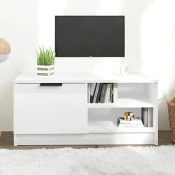 vidaXL Meuble TV 80x35x36,5 cm Bois d'ingénierie