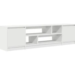 Meubles Tv-vidaXL Meuble TV 188,5x41x50 cm bois d'ingénierie Blanc