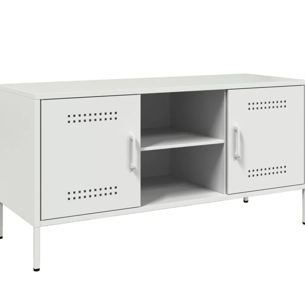 vidaXL Meuble TV 100,5x39x50,5 cm acier