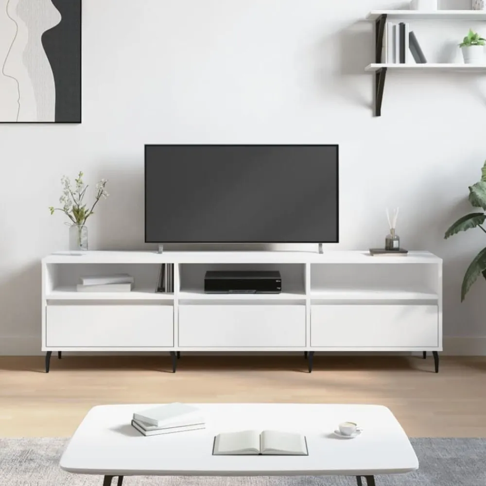 vidaXL Meuble TV 150x30x44,5 cm bois d'ingénierie