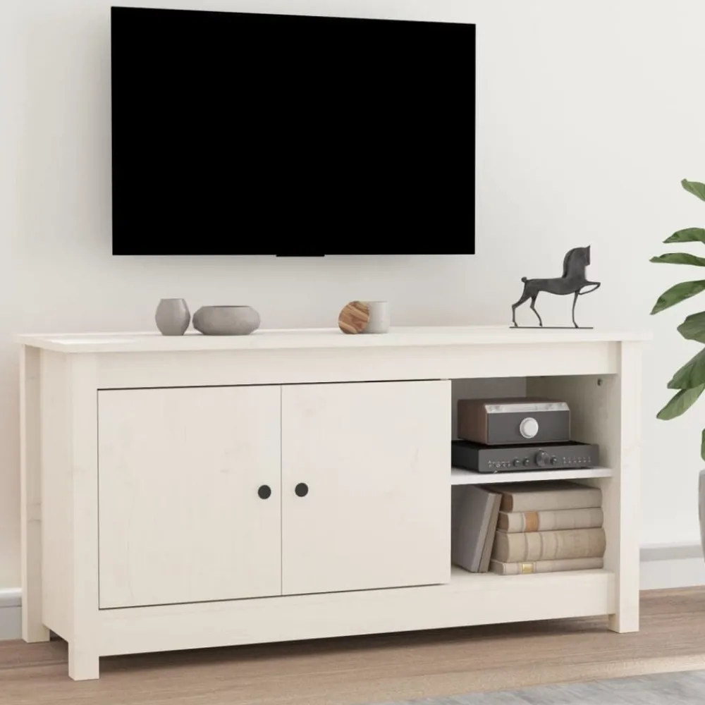 vidaXL Meuble TV 103x36,5x52 cm Bois de pin massif