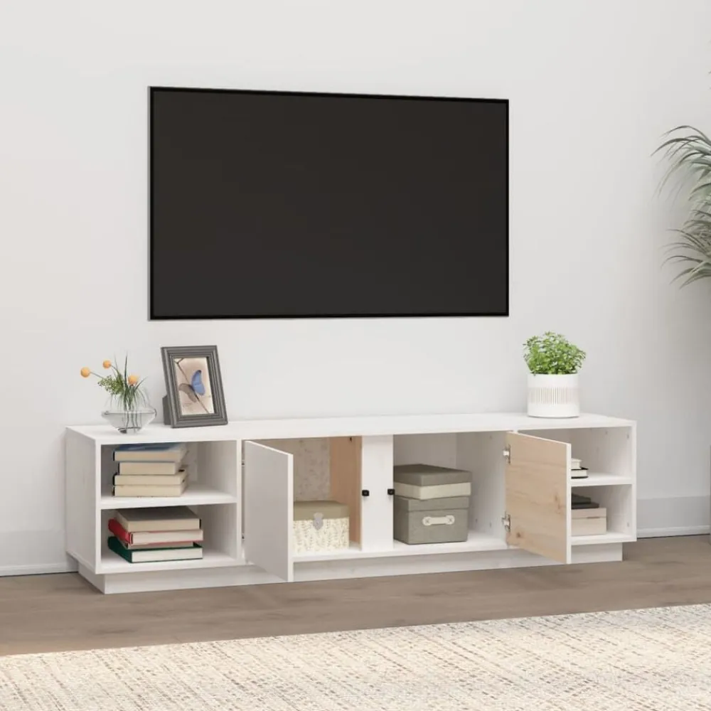 vidaXL Meuble TV 156x40x40 cm Bois de pin massif