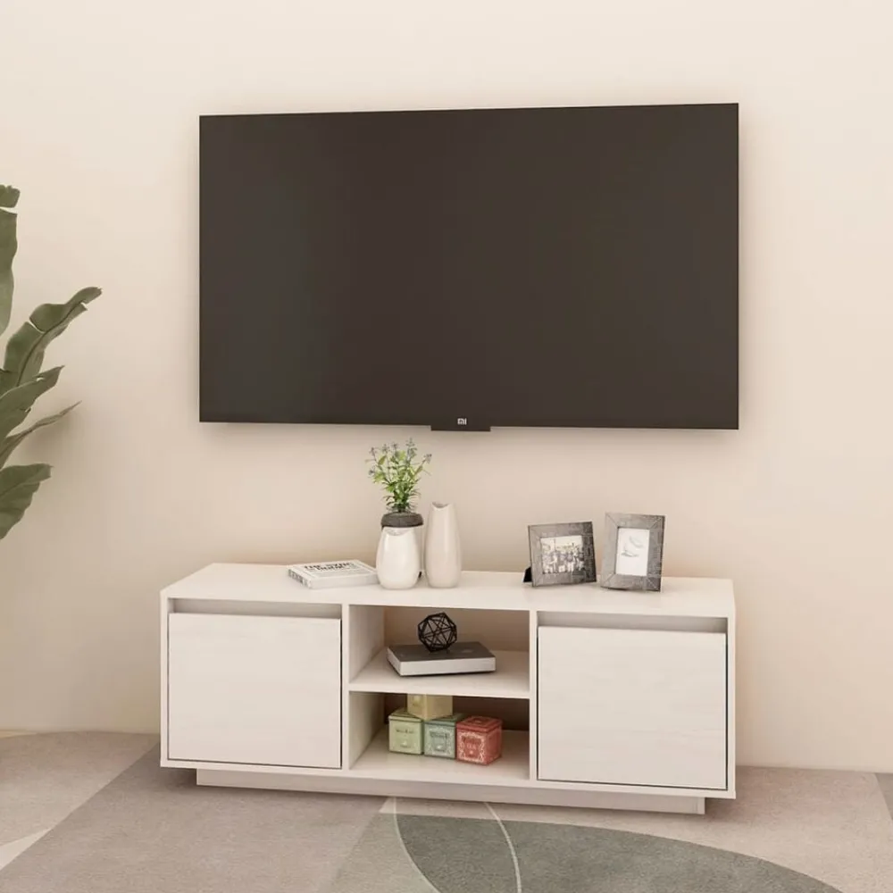 vidaXL Meuble TV 110x30x40 cm Bois de pin massif