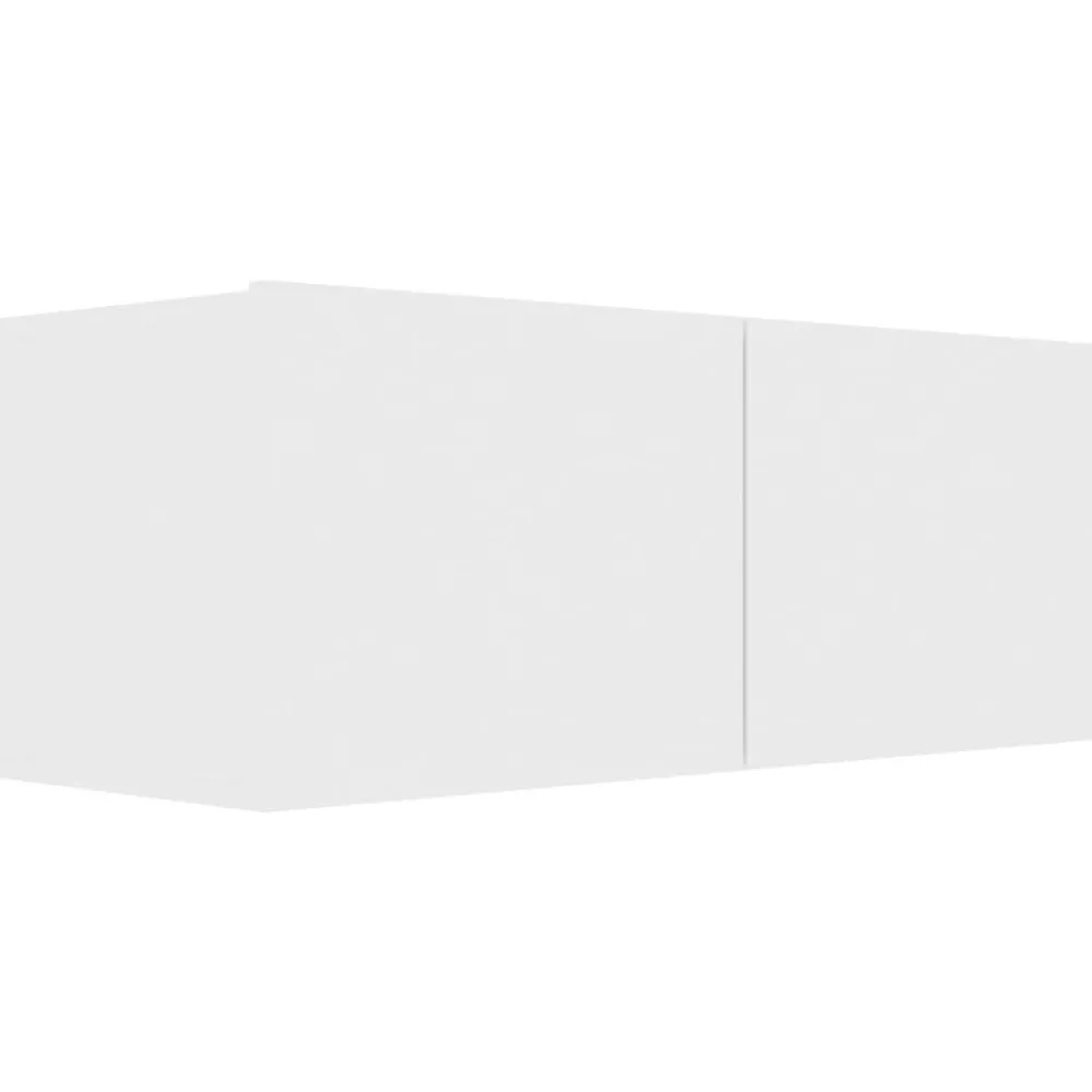 Meubles Tv-vidaXL Meuble TV 80x30x30 cm Bois d'ingénierie Blanc