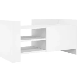 Meubles Tv-vidaXL Meuble TV 80x35x40 cm bois d’ingénierie Blanc