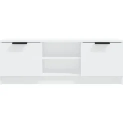 Meubles Tv-vidaXL Meuble TV 102x35x36,5 cm Bois d'ingénierie Blanc