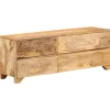 vidaXL Meuble TV Bois de manguier solide 110x30x40 cm