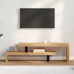 vidaXL Meuble TV Bois de manguier massif