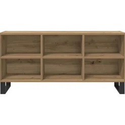 Meubles Tv-vidaXL Meuble TV Chêne artisanal 103,5 x 30 x 50 cm Bois d'ingénierie ch&ecirc;ne artisanal