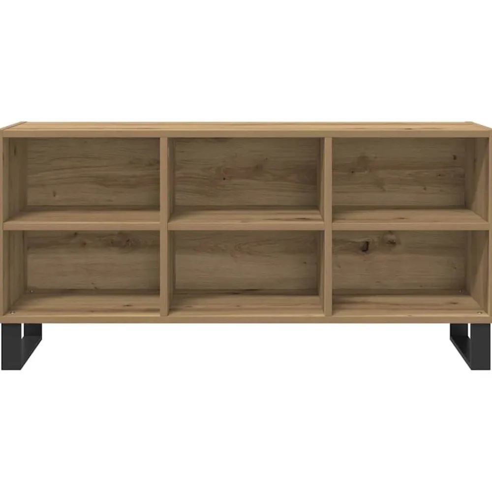 Meubles Tv-vidaXL Meuble TV Chêne artisanal 103,5 x 30 x 50 cm Bois d'ingénierie chêne artisanal