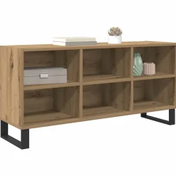 Meubles Tv-vidaXL Meuble TV Chêne artisanal 103,5 x 30 x 50 cm Bois d'ingénierie chêne artisanal