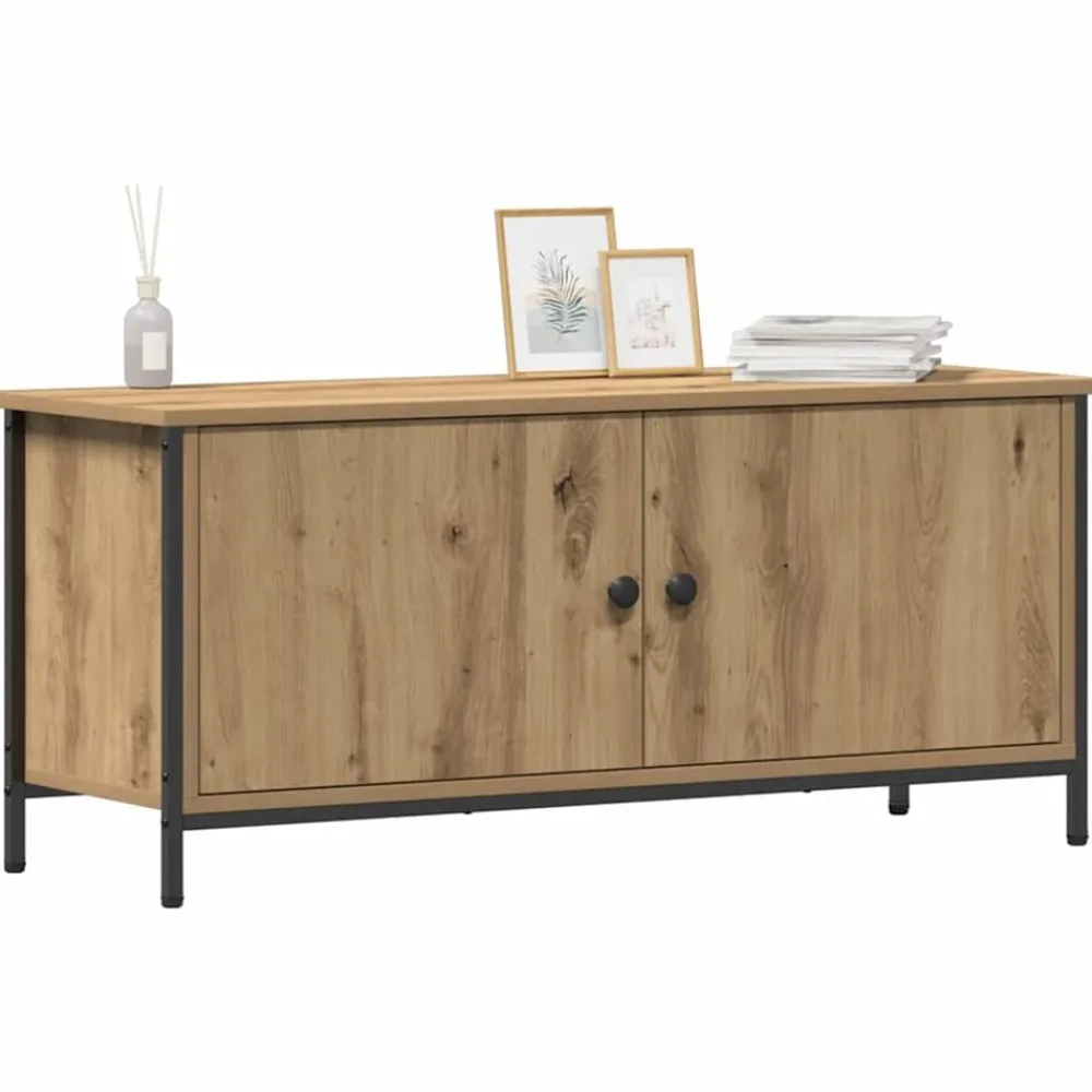 Meubles Tv-vidaXL Meuble TV Chêne artisanal 100 x 35 x 45 cm Bois d'ingénierie chêne artisanal