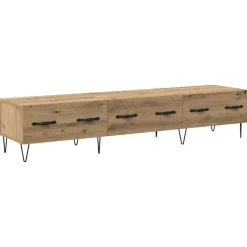 Meubles Tv-vidaXL Meuble TV chêne artisanal 150 x 36 x 30 cm Bois d'ingénierie chêne artisanal