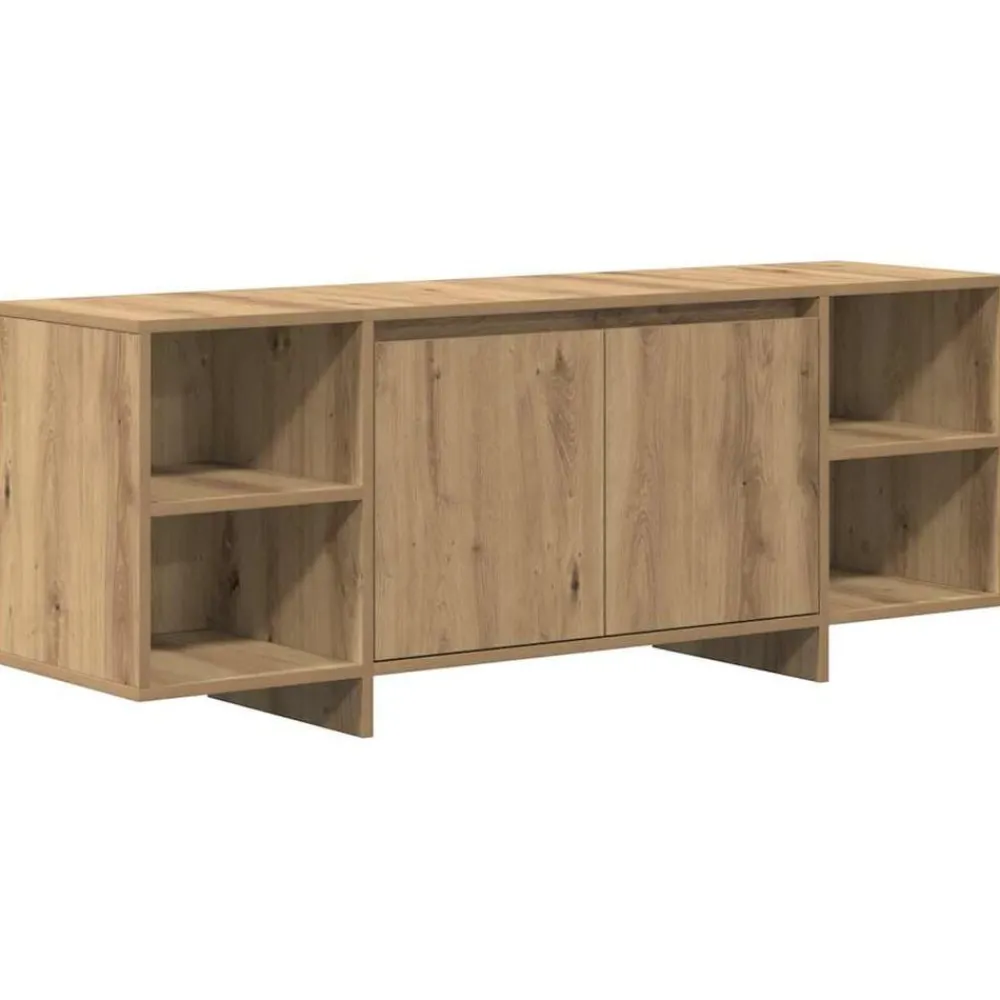Meubles Tv-vidaXL Meuble TV chêne artisanal 130x35x50 cm bois d'ingénierie chêne artisanal