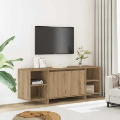 Meubles Tv-vidaXL Meuble TV chêne artisanal 130x35x50 cm bois d'ingénierie ch&ecirc;ne artisanal