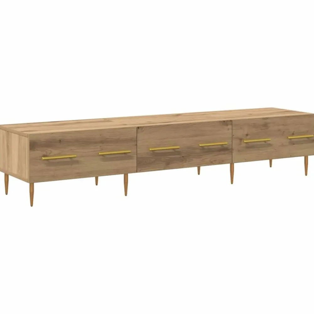 Meubles Tv-vidaXL Meuble TV Chêne artisanal 150 x 36 x 30 cm Bois d'ingénierie chêne artisanal