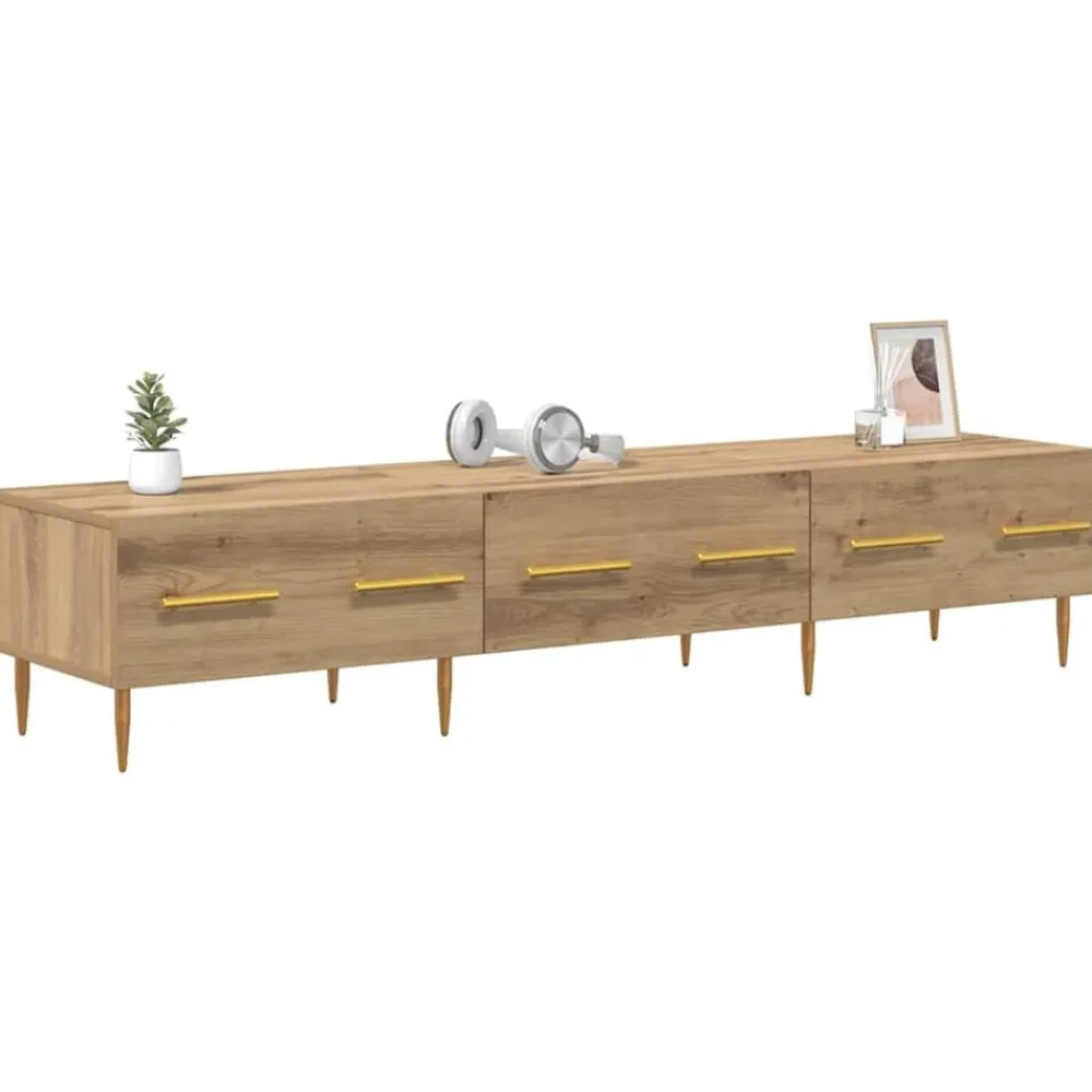 Meubles Tv-vidaXL Meuble TV Chêne artisanal 150 x 36 x 30 cm Bois d'ingénierie chêne artisanal