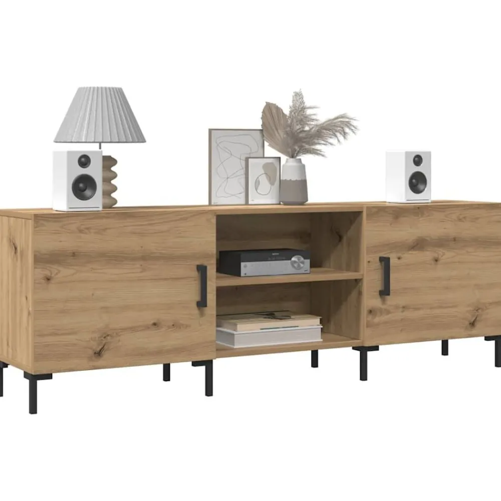 Meubles Tv-vidaXL Meuble TV chêne artisanal 150x30x50 cm bois d'ingénierie chêne artisanal