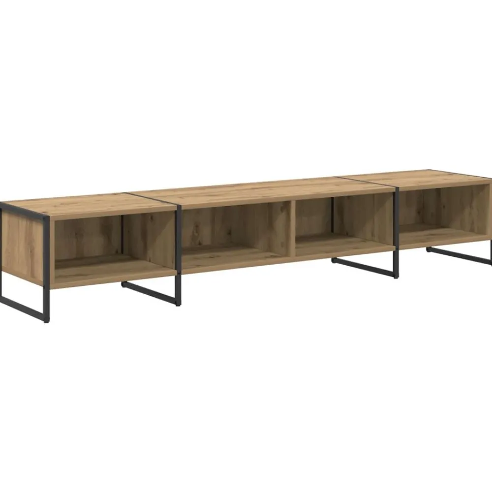 Meubles Tv-vidaXL Meuble TV Chêne artisan 170,5 x 36 x 30,5 cm Bois d'ingénierie chêne artisanal