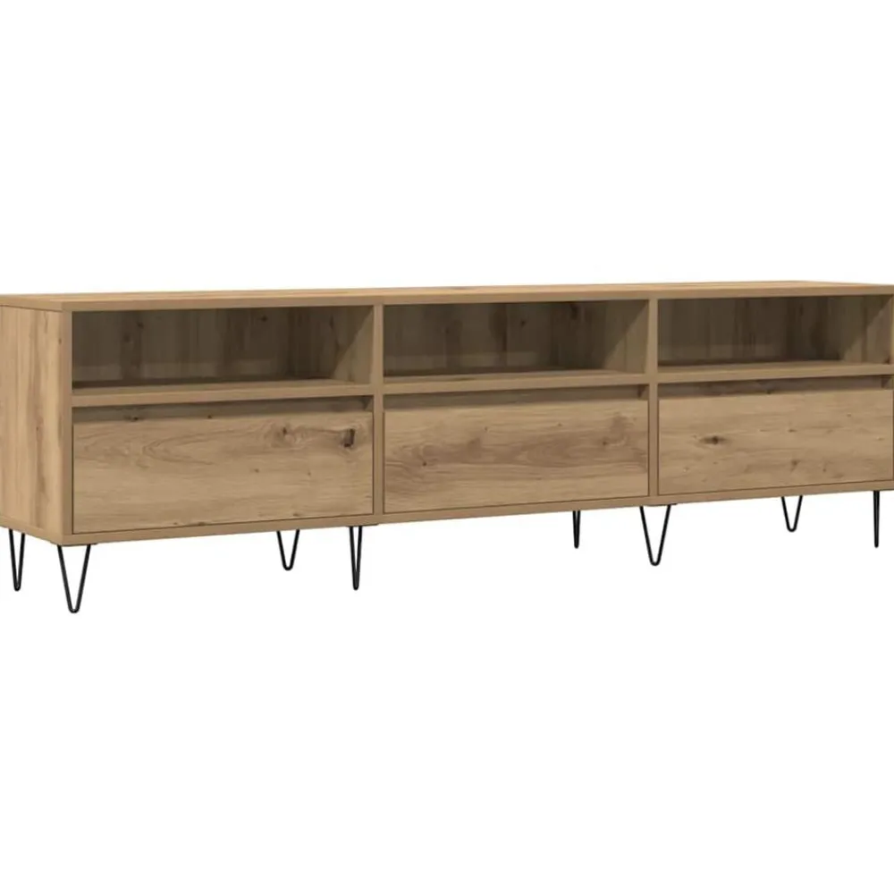 Meubles Tv-vidaXL Meuble TV chêne artisanal 150x30x44,5 cm bois d'ingénierie chêne artisanal