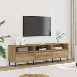 Meubles Tv-vidaXL Meuble TV chêne artisanal 150x30x44,5 cm bois d'ingénierie chêne artisanal