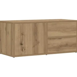 vidaXL Meuble TV chêne artisanal 80x34x35,5 cm bois d'ingénierie