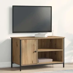 vidaXL Meuble TV chêne artisanal 80 x 40 x 50 cm Bois d'ingénierie