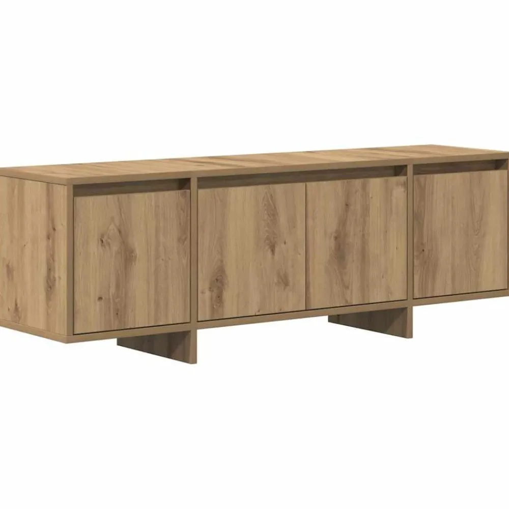 Meubles Tv-vidaXL Meuble TV chêne artisanal 120x30x40,5 cm bois d'ingénierie chêne artisanal