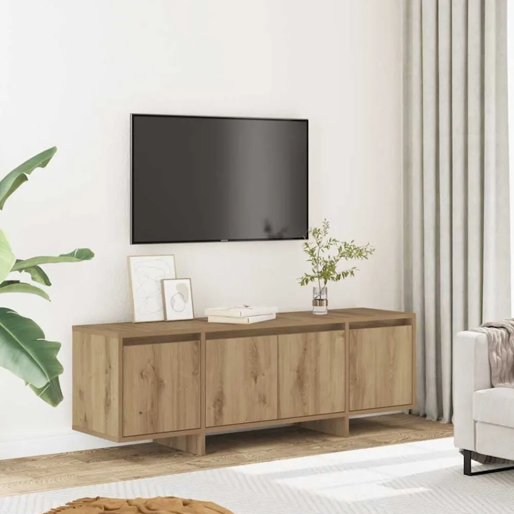 Meubles Tv-vidaXL Meuble TV chêne artisanal 120x30x40,5 cm bois d'ingénierie chêne artisanal