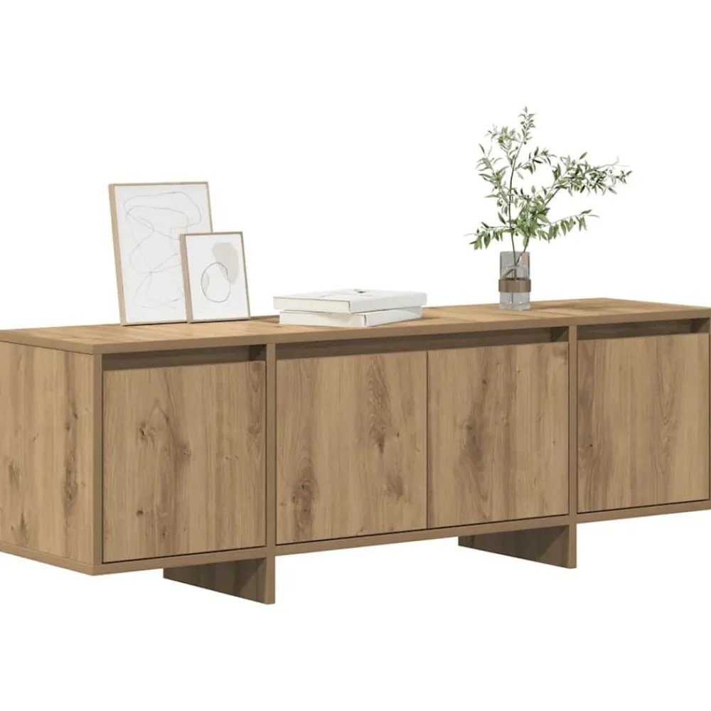 Meubles Tv-vidaXL Meuble TV chêne artisanal 120x30x40,5 cm bois d'ingénierie chêne artisanal