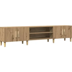 Meubles Tv-vidaXL Meuble TV chêne artisanal 180x31,5x40 cm bois d'ingénierie chêne artisanal