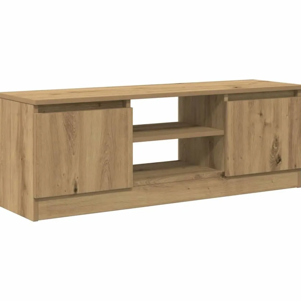Meubles Tv-vidaXL Meuble TV chêne artisanal 102x30x36 cm bois d'ingénierie chêne artisanal