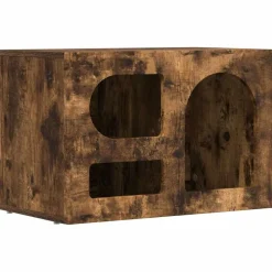 vidaXL Meuble TV Chêne fumé 60 x 35 x 40 cm Bois d'ingénierie
