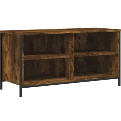 Meubles Tv-vidaXL Meuble TV Chêne fumé 100x40x50 cm Bois d'ingénierie Chêne fumé