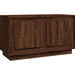 vidaXL Meuble TV chêne marron 80x35x45 cm bois d'ingénierie