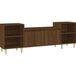 Meubles Tv-vidaXL Meuble TV Chêne marron 160x35x55 cm Bois d'ingénierie Ch&ecirc;ne marron