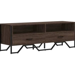 Meubles Tv-vidaXL Meuble TV chêne marron 122x34x41 cm bois d'ingénierie Chêne marron