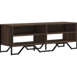 vidaXL Meuble TV chêne marron 122x34x41 cm bois d'ingénierie