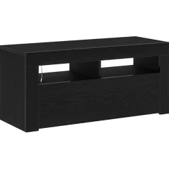 Meubles Tv-vidaXL Meuble TV Chêne noir 90 x 35 x 40 cm Bois d'ingénierie Chêne noir