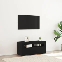Meubles Tv-vidaXL Meuble TV Chêne noir 90 x 35 x 40 cm Bois d'ingénierie Ch&ecirc;ne noir