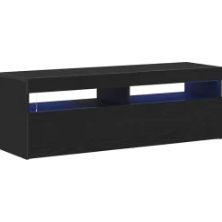 vidaXL Meuble TV Chêne noir 120 x 35 x 40 cm Bois d'ingénierie