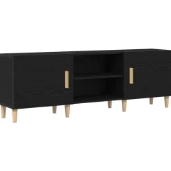 vidaXL Meuble TV Chêne noir 150 x 30 x 50 cm Bois d'ingénierie
