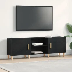 vidaXL Meuble TV Chêne noir 150 x 30 x 50 cm Bois d'ingénierie