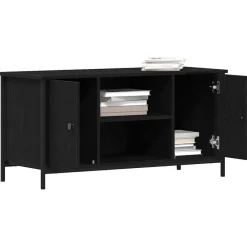 Meubles Tv-vidaXL Meuble TV Chêne noir 100 x 40 x 50 cm Bois d'ingénierie Chêne noir