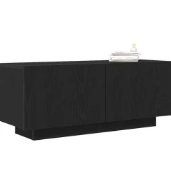 Meubles Tv-vidaXL Meuble TV Chêne noir 100 x 35 x 40 cm Bois d'ingénierie Chêne noir