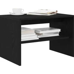 vidaXL Meuble TV chêne noir 60x40x40 cm bois d'ingénierie