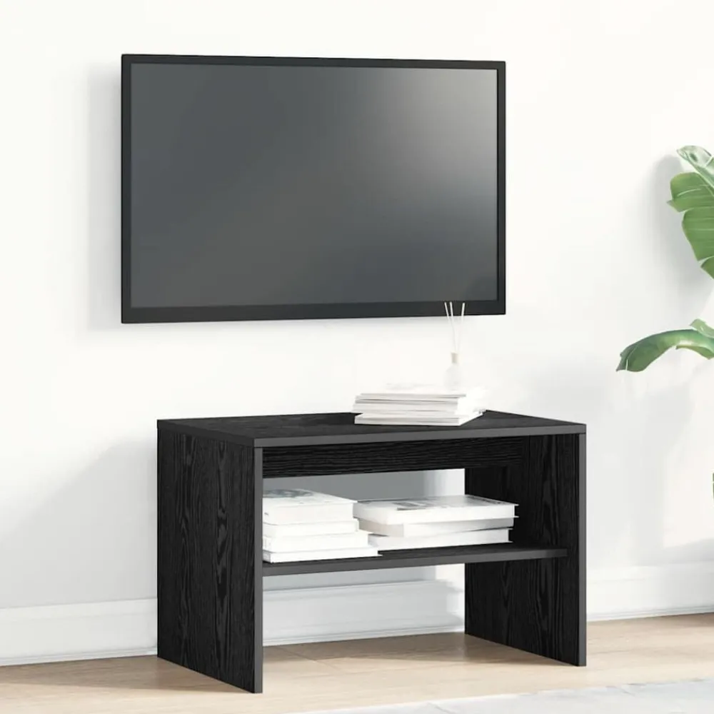 vidaXL Meuble TV chêne noir 60x40x40 cm bois d'ingénierie
